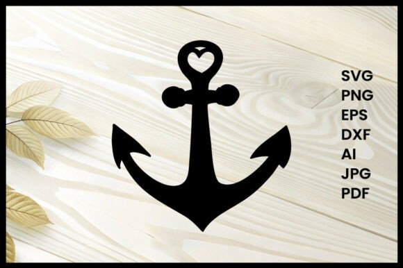 Anchor with Heart Illustration