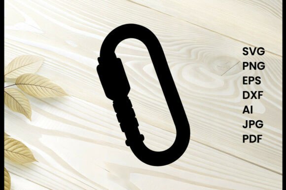 Climbing Carabiner Illustration