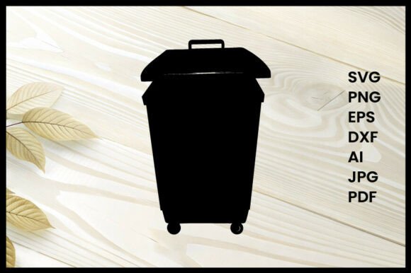 Compost Bin Illustration Silhouette