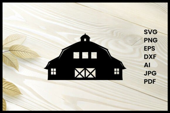 Farm Barn Illustration Silhouette