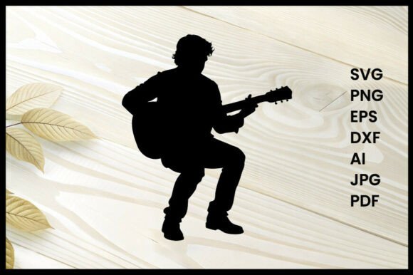 Guitarist Playing Acoustic Guitar