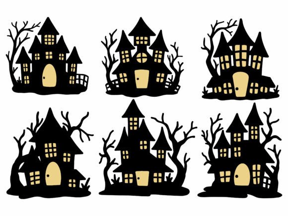 Halloween Castle Scary Illustration