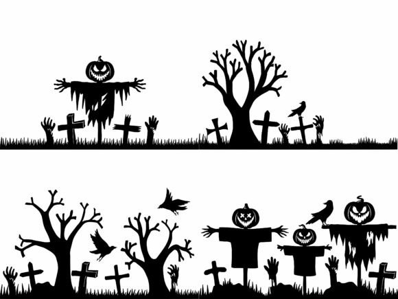 Halloween Frame Outline Background