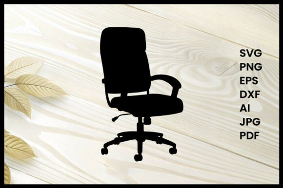Office Chair Illustration Silhouette
