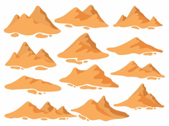 Sand Pile Mound Illustration