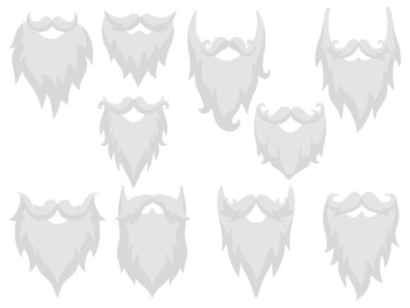 Santa Claus Beard and Mustache
