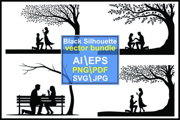 Silhouette Scenes of Romantic Proposals