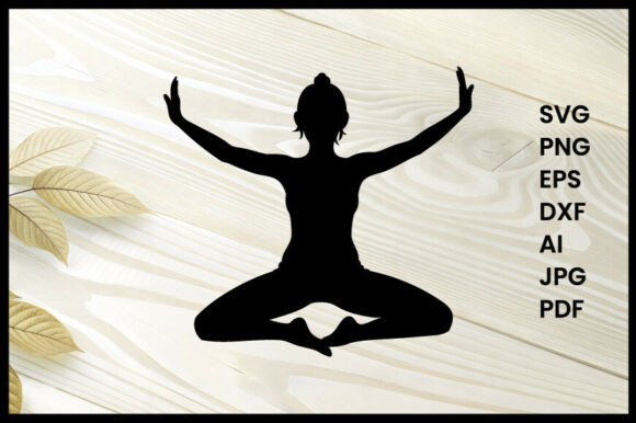 Woman Doing Yoga Pose Silhouette